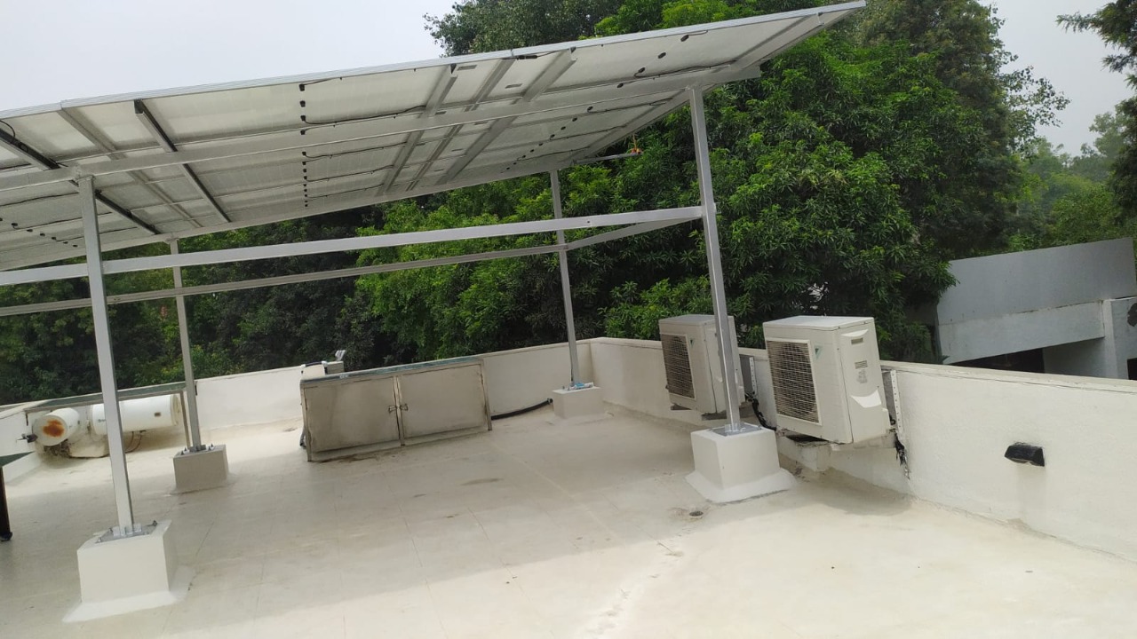 15 KW ONGRID SOLAR POWER SYSTEM INSTALLED AT DLF FARM, SOUTHERN DRIVE, CHHATARPUR, DELHI